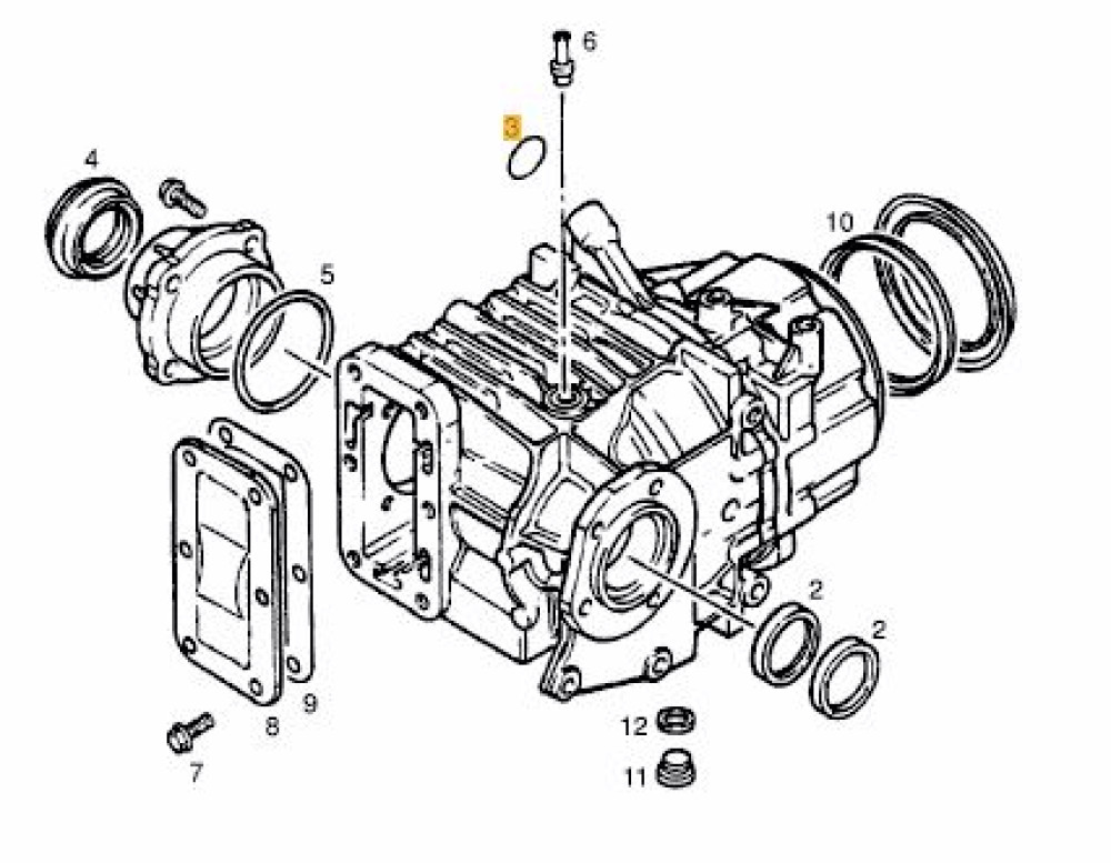 O-ring Verteilergtriebe Calibra / Vectra 4x4 Vauxhall
